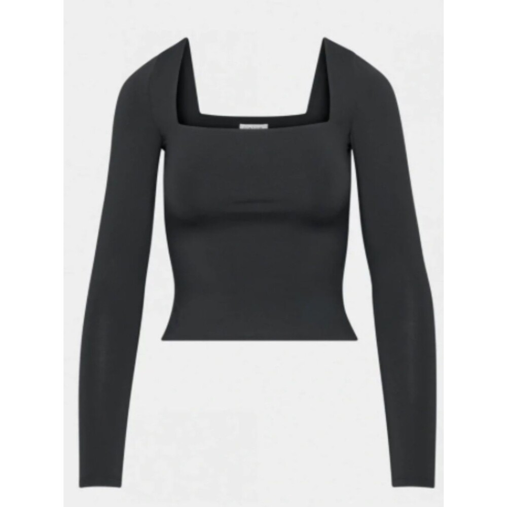 Aritzia Babaton Contour Squareneck Long Sleeve Black Size: XL